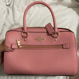 bubblegum pink coach cross body